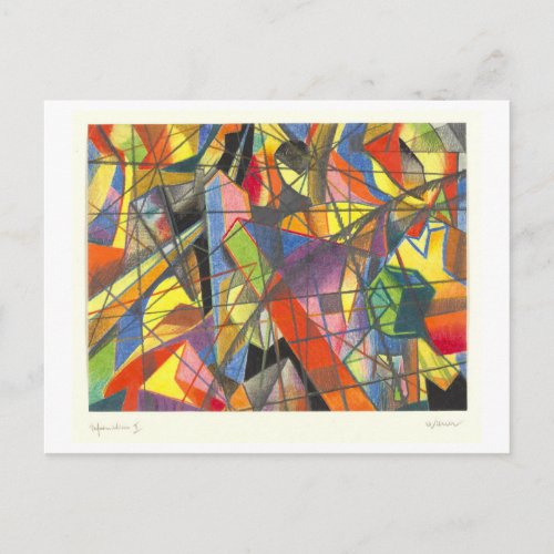 Deformation I (around 1927) by Karl Wiener Postcard