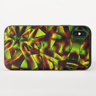 Deformed ties of burnt green ribbons iPhone x slider case