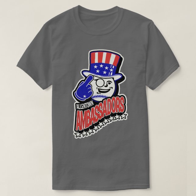 Defunct Allentown Ambassadors Baseball Team 1 T-Shirt (Design Front)