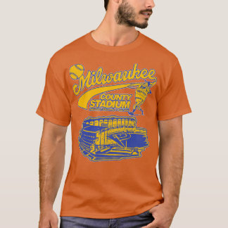 Defunct Baseball Milwaukee County Stadium T-Shirt