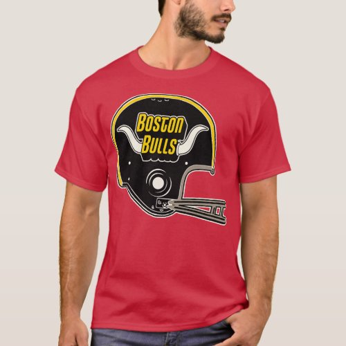 Defunct Boston Bulls  Team Helmet T_Shirt