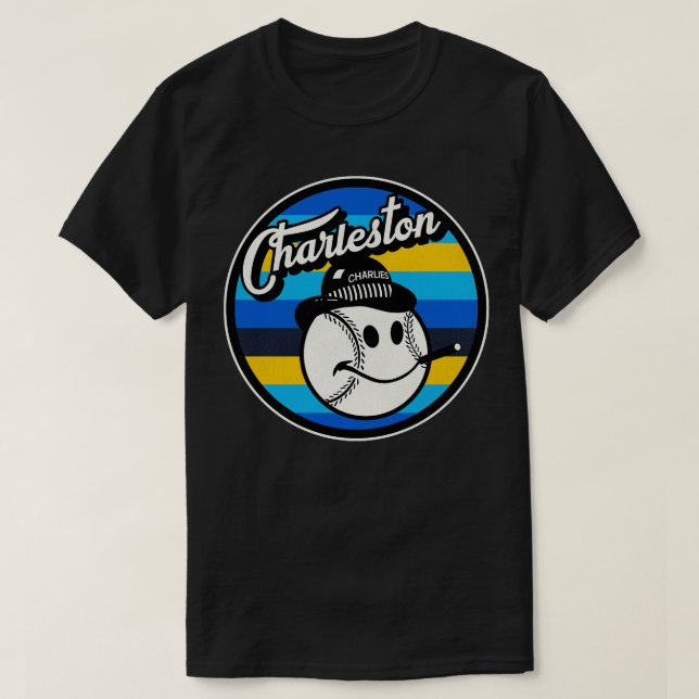 Defunct Charleston Charlies Baseball Team T-Shirt (Design Front)