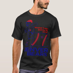 Defunct Denver Bears League Baseball Team T-Shirt