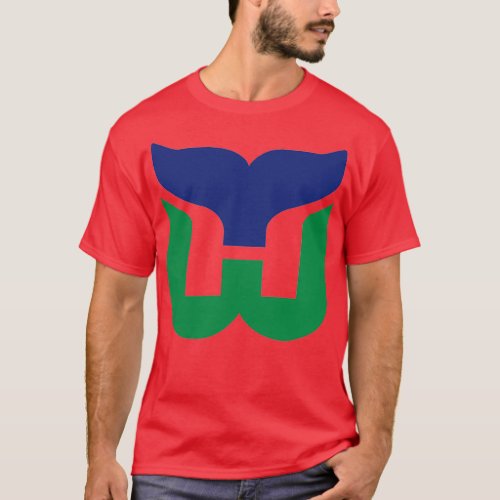 Defunct hockey team Hartford Whalers vintage retro T_Shirt