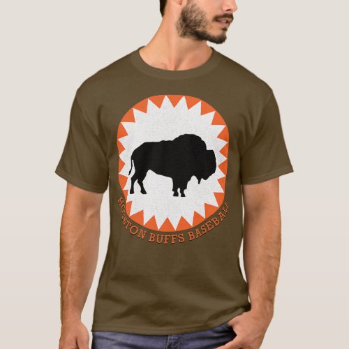 Defunct Houston Buffs Buffalos Minor League Baseba T_Shirt