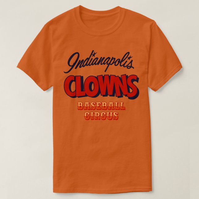 Defunct Indianapolis Clowns Baseball T-Shirt (Design Front)