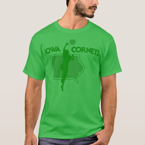 Defunct Iowa Cornets WBA 1978 T_Shirt