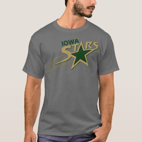 Defunct Iowa Stars Hockey Team T_Shirt