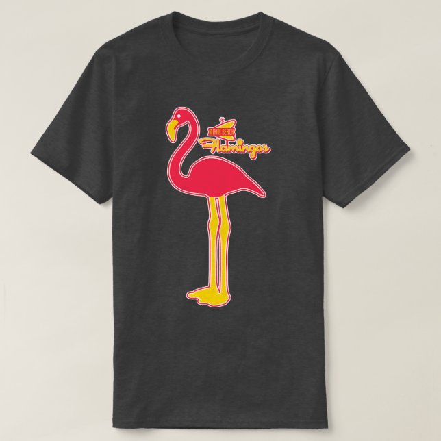 Defunct Miami Beach Flamingos Baseball Team T-Shirt (Design Front)