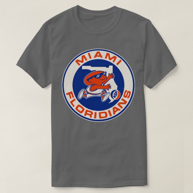 Defunct Miami Floridians Basketball Team 2 T-Shirt (Design Front)