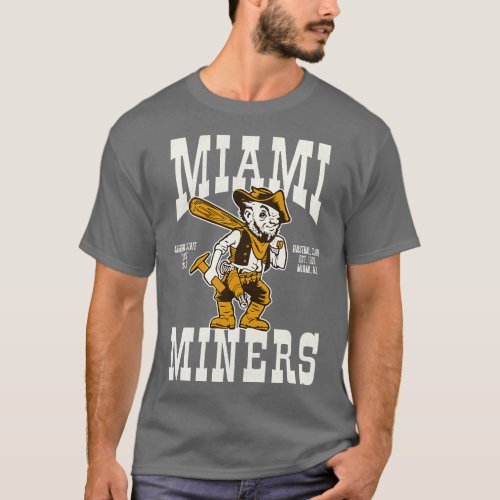 Defunct Miami Miners Baseball Team T_Shirt