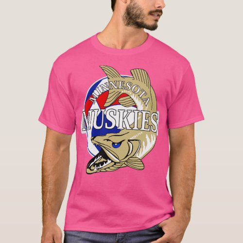 Defunct Minnesota Muskies ABA Basketball  T_Shirt