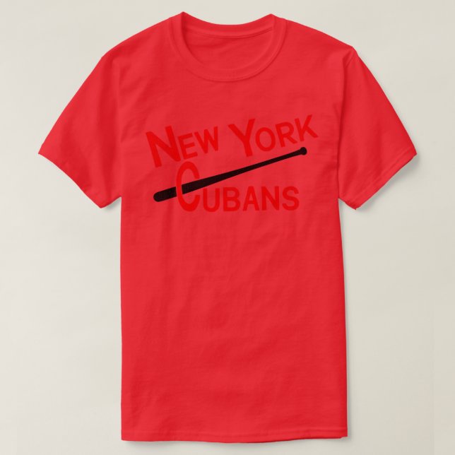 Defunct New York Cubans Baseball Team T-Shirt (Design Front)