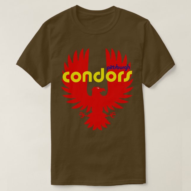 Defunct Pittsburgh Condors ABA Basketball 1971 T-Shirt (Design Front)