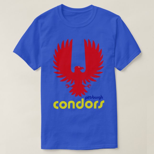 Defunct Pittsburgh Condors ABA Basketball T-Shirt (Design Front)