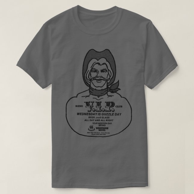 Defunct Reno VIP Club 80s Gay Nightclub T-Shirt (Design Front)