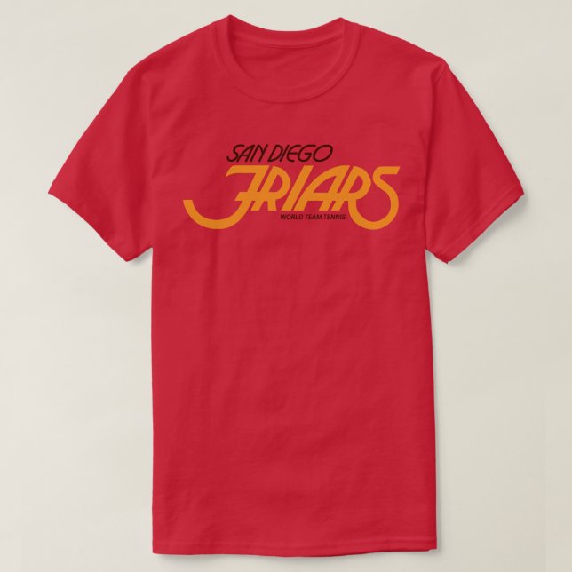 Defunct San Diego Friars World Team Tennis 1977 T-Shirt (Design Front)