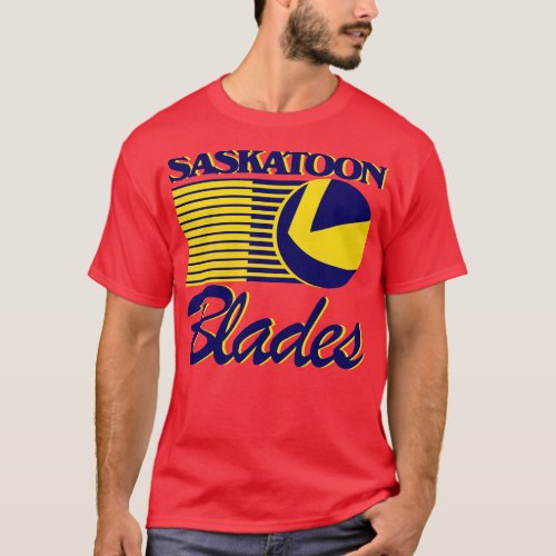 Defunct Saskatoon Blades Hockey Team T_Shirt