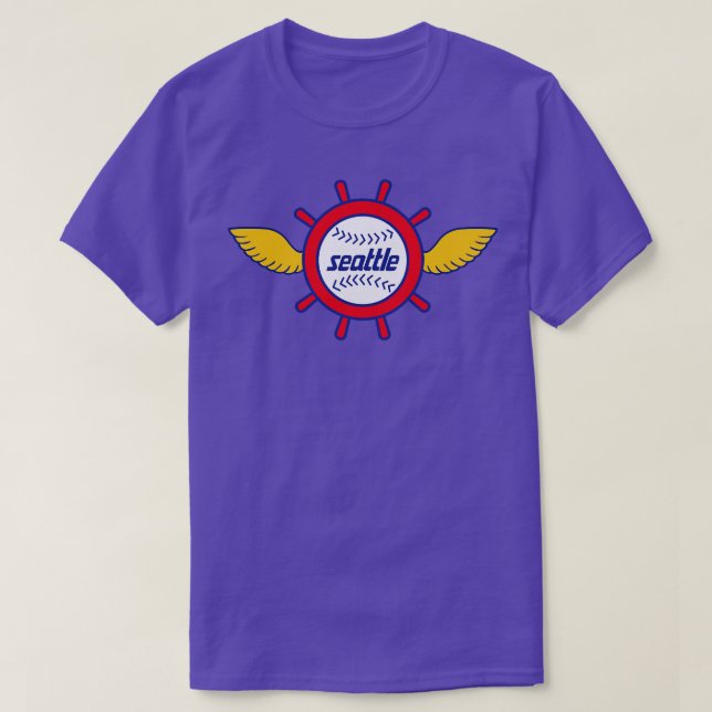 Defunct Seattle Pilots Baseball T-Shirt (Design Front)