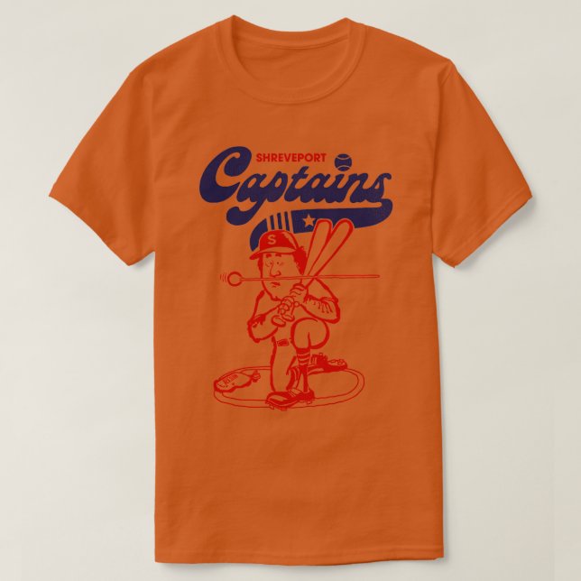 Defunct Shreveport Captains Baseball Team TShirt (Design Front)