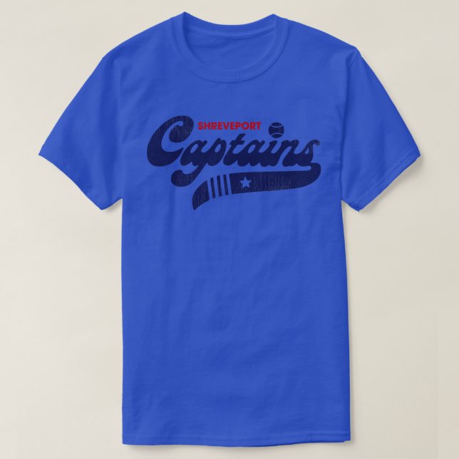 Defunct Shreveport Captains Baseball TShirt (Design Front)
