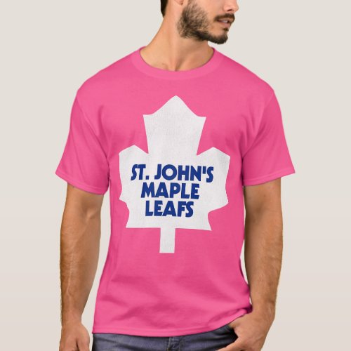 Defunct St Johns Maple Leafs Hockey Team T_Shirt