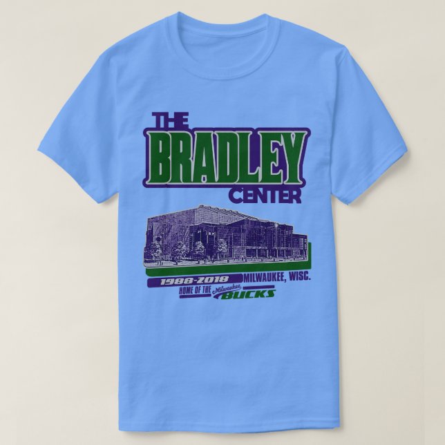 Defunct The Bradley Center Basketball Stadium T-Shirt (Design Front)