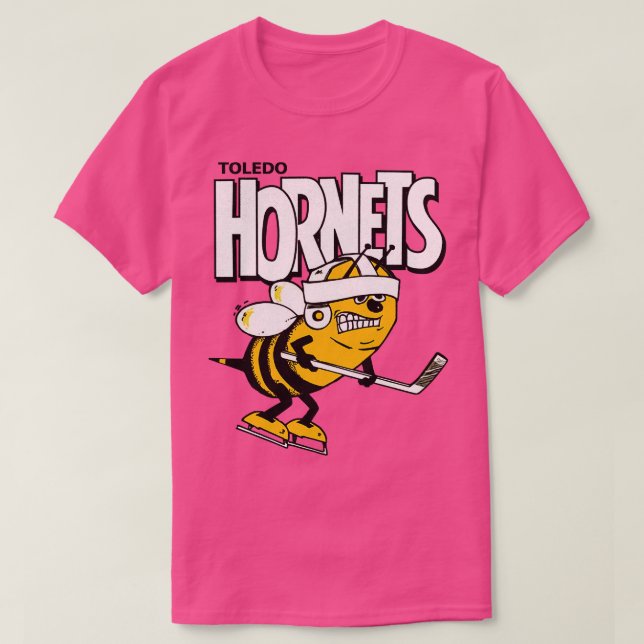 DEFUNCT Toledo Hornets Hockey T-Shirt (Design Front)
