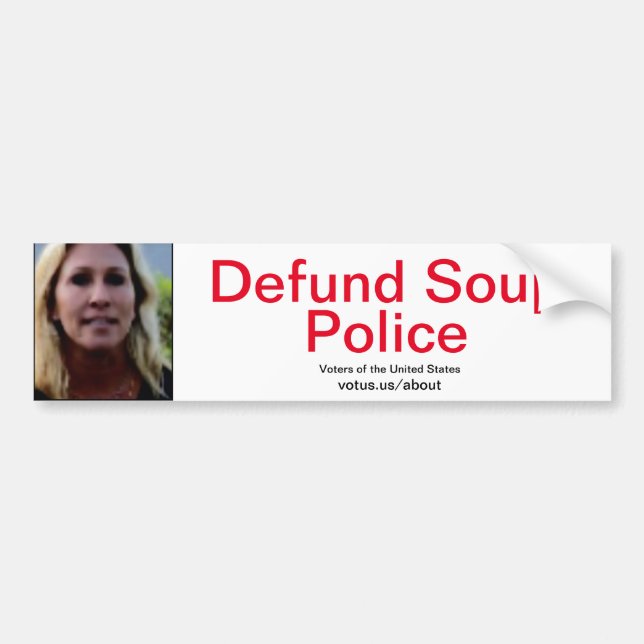 Defund Bumper Sticker (Front)