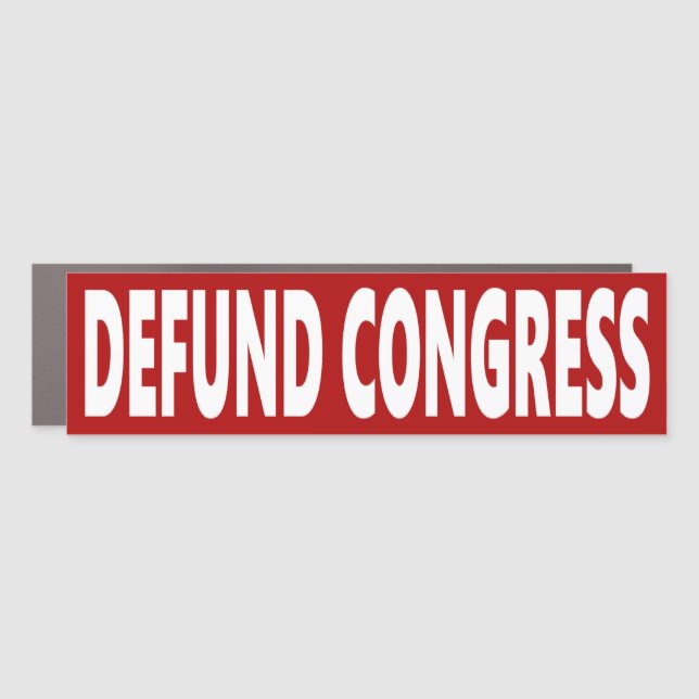 Defund Congress Car Magnet (Front)