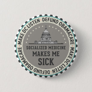 Defund Obamacare Pinback Button