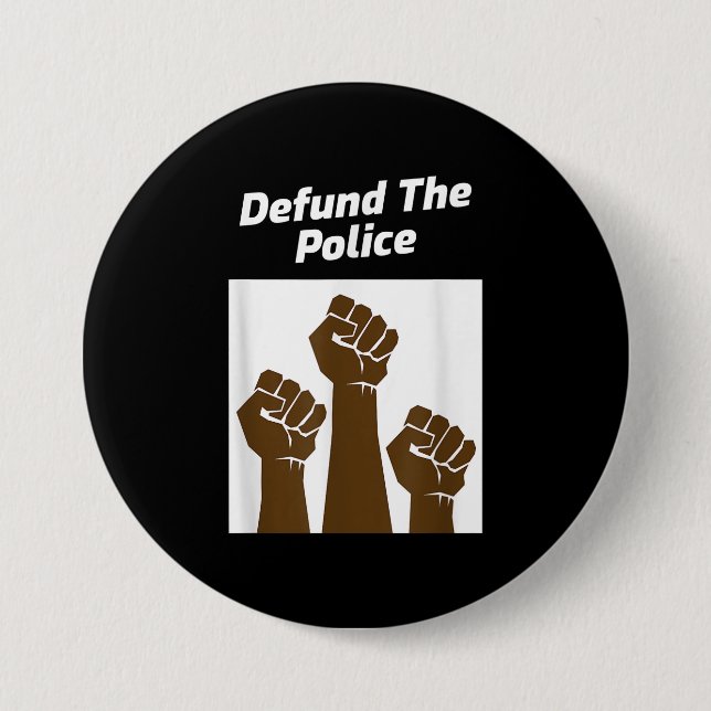 Defund Police Police Lover Gift Button (Front)
