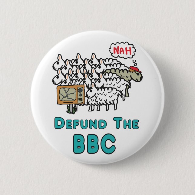 Defund The BBC Button (Front)