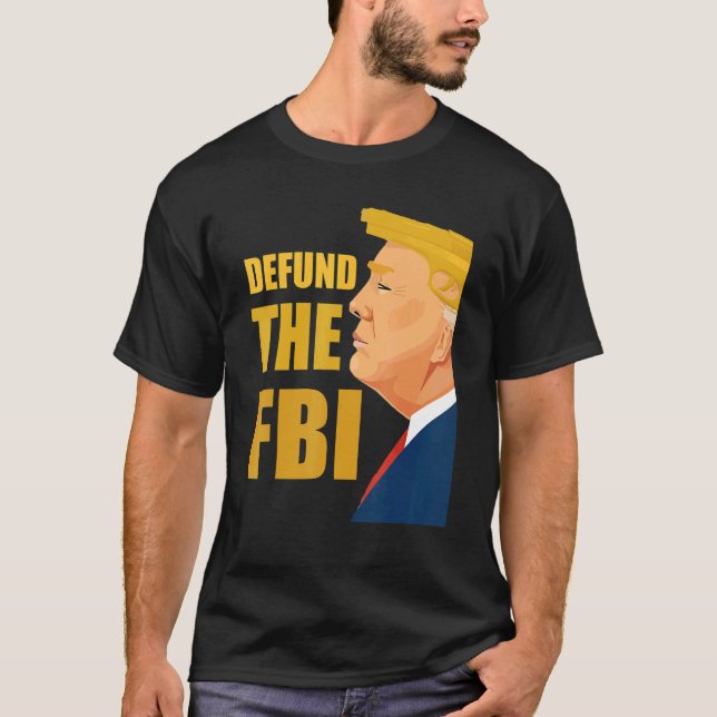 Defund the FBI Anti FBI Corruption American Flag T-Shirt (Front)