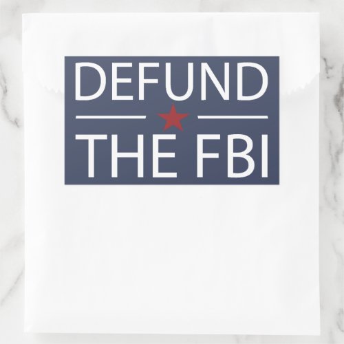 Defund The FBI Rectangular Sticker