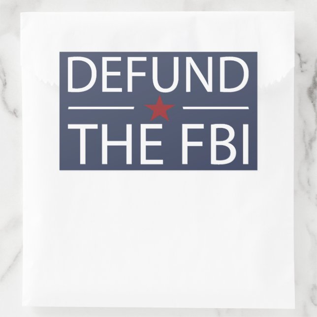 Defund The FBI Rectangular Sticker (Bag)