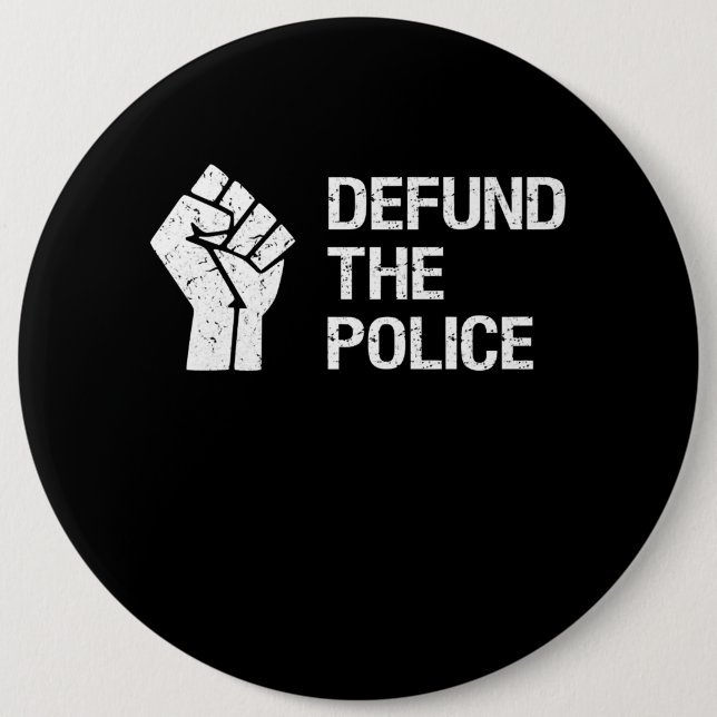 Defund The Police  Police Gift Button (Front)