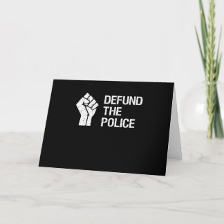 Defund The Police Police Gift Holiday Card