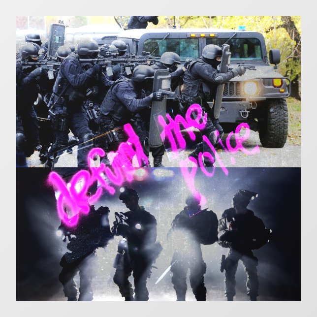 Defund The Police Window Cling (Sheet)