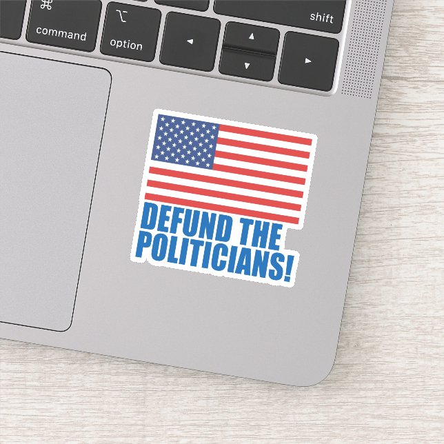 Defund The Politicians Sticker (Detail)