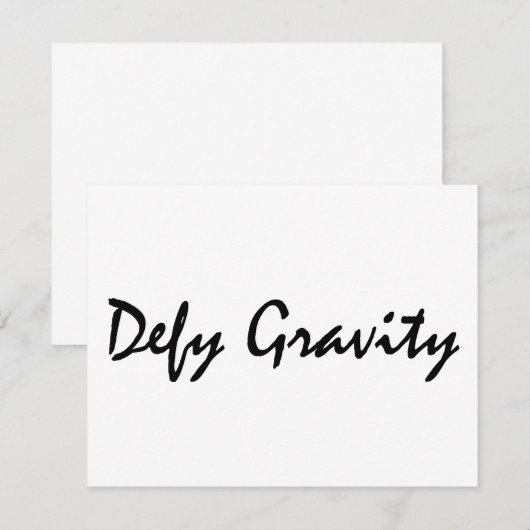 Defy Gravity (Front/Back)