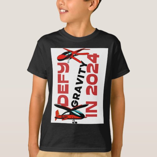 Defy Gravity in 2024 for Air Taxi AAM UAM VTOL  T_Shirt