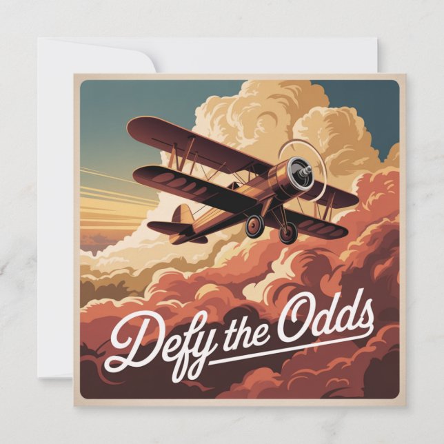 Defy The Odds Invitation (Front)