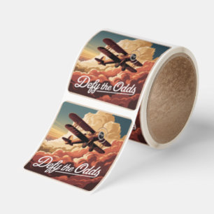 Defy The Odds Square Sticker