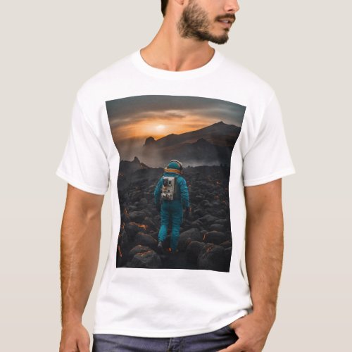 Defying Gravity Rocket Launch T_Shirt Design