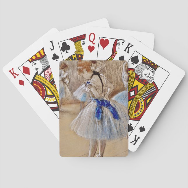 Dega’s Dancer With Blue Ribbon Poker Cards (Back)