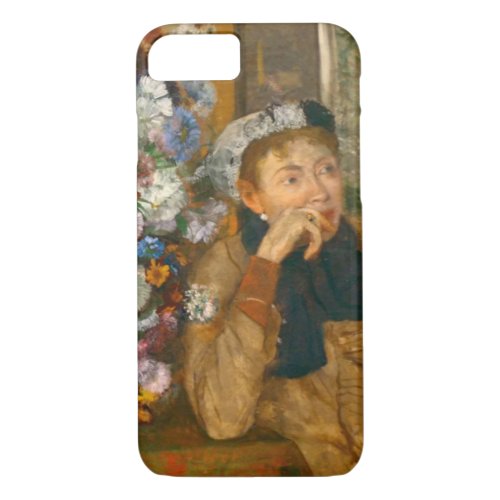 Degas A Woman Seated Beside a Vase of Flowers iPhone 87 Case