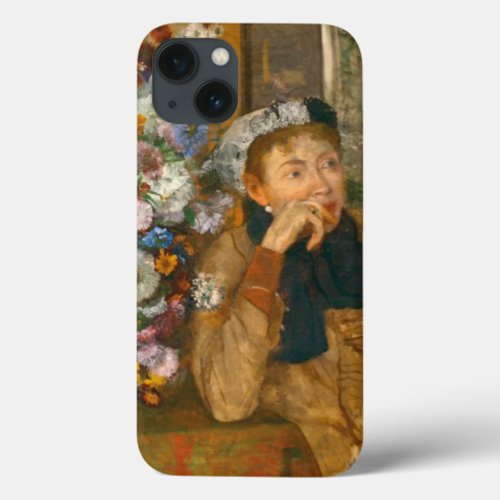 Degas A Woman Seated Beside a Vase of Flowers iPhone 13 Case