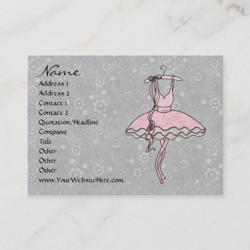 Customizable Degas' Ballerina Business Card