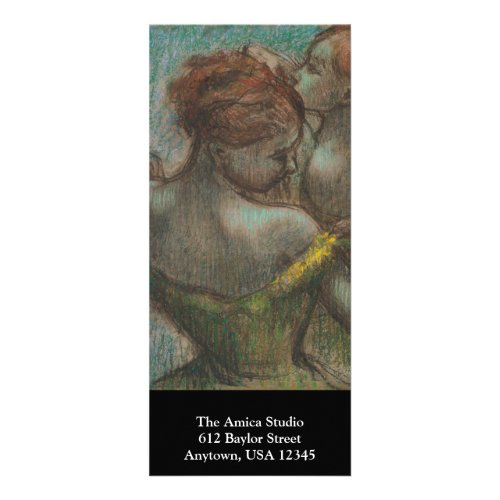 Degas Ballet Dance Studio Class Schedule Bookmark Rack Card